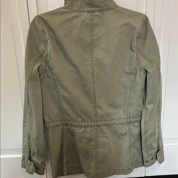 Madewell Green Utility Jacket with Stand-Up Collar - Picture 5 of 6